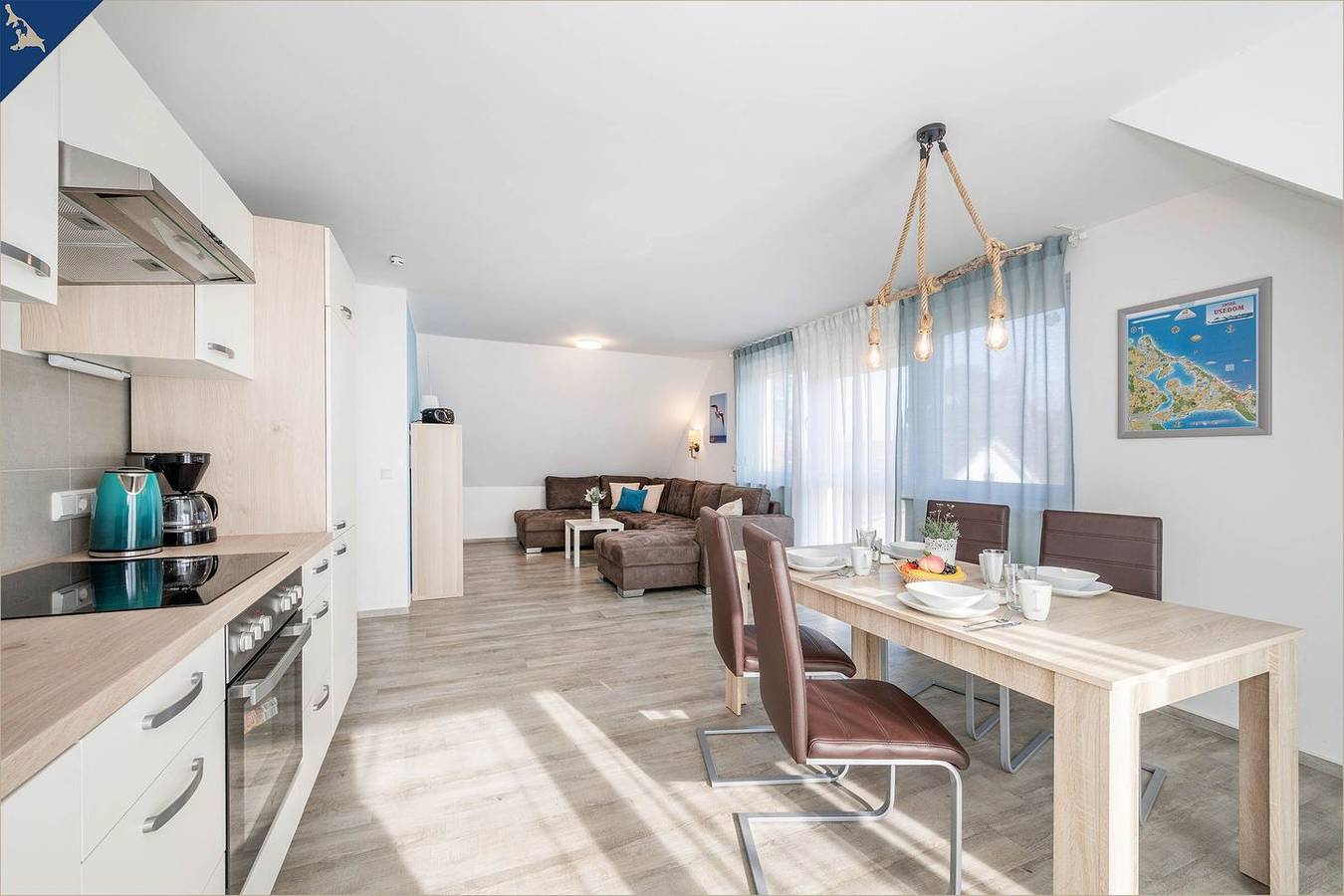 Ganze Wohnung, Charmante Ferienwohnung in Loddin mit Garten, Wlan & Grill – ruhig, strandnah, modern in Loddin, Bernsteinbäder
