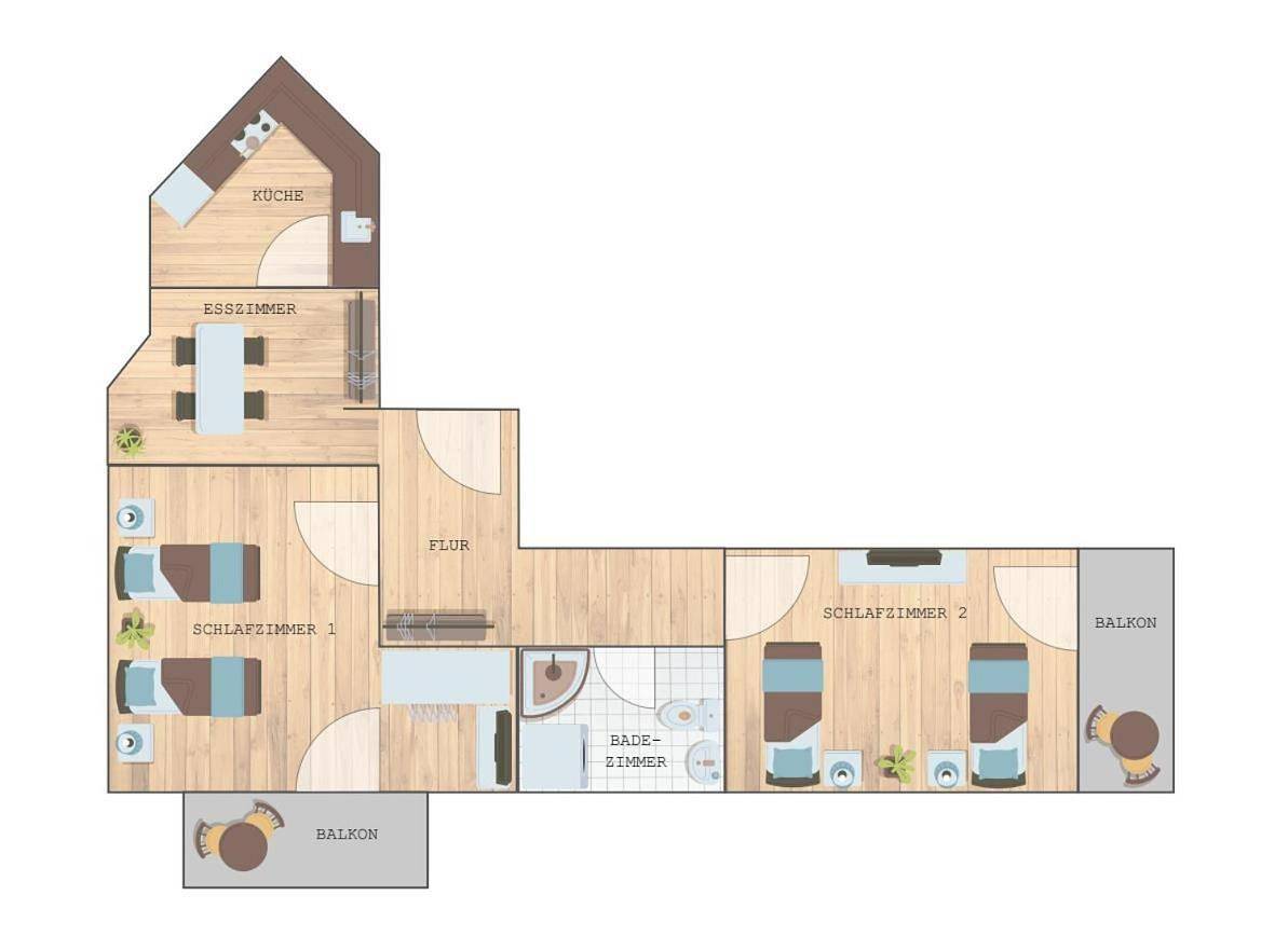 Appartement entier, Bookandstay24 com Dietzenbach 2 Zimmerwohnung mit Balkon, Küche und Parkplatz in Dietzenbach, Arrondissement d'Offenbach