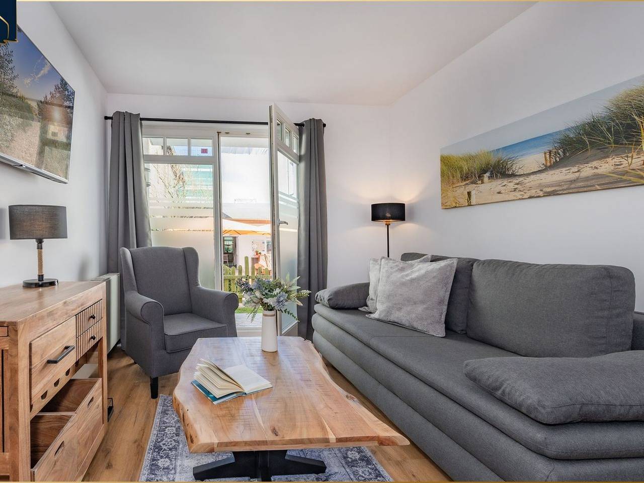 Ganze Ferienwohnung, Regina Maris Ostseestern - Gemütliche Ferienwohnung mit Terrasse und Meerblick – nur 150 m zum Strand in Bansin, Heringsdorf