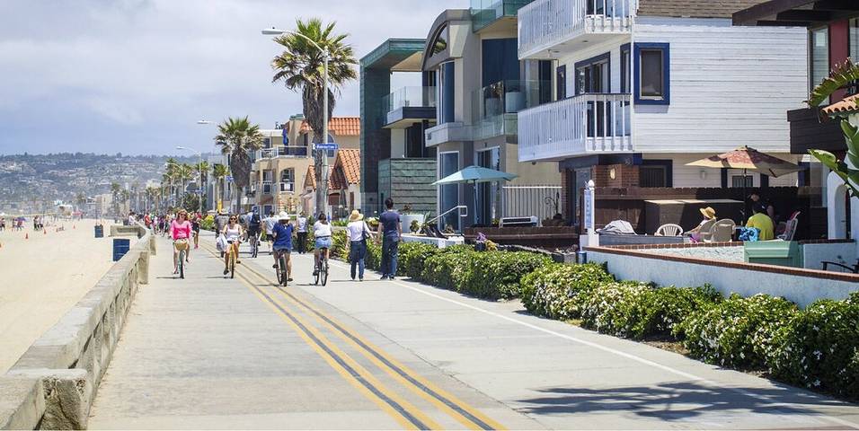 Vacation rental for 4 people, with terrace and hot tub as well as sauna in Mission Beach