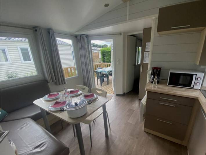 Camping Paradis l'Ile de Kernodet - Mobile home 4 persons - Mh Comfort Beach 2bed 4 pers in Saint-Molf, Côte d'Amour