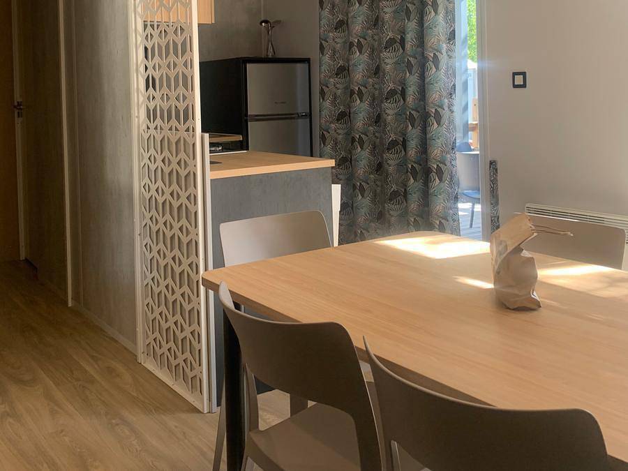 Camping La Grappe Fleurie - Mobilheim 11 personen - Cottage Tribu in Fleurie, Beaujolais