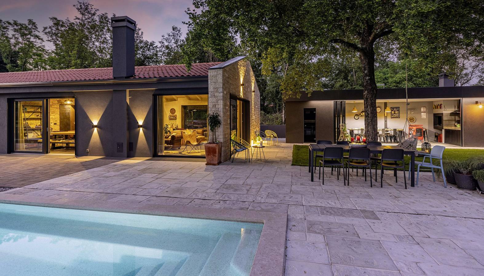 Villa pour 8 personnes avec balcon/terrasse in Brajkovići, Pazin