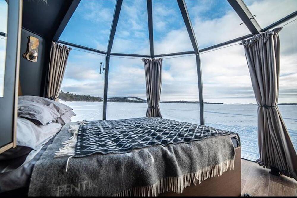 Glaszimmer Luxuriöser Urlaub für 2 - wildes Naturerlebnis in Schweden! in Jokkmokk, Lappland (Schweden)