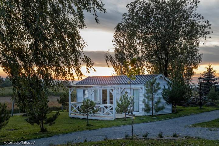 Kemping dla 4 osób, z taras i sauna oraz widok i ogród na Dolny Śląsk