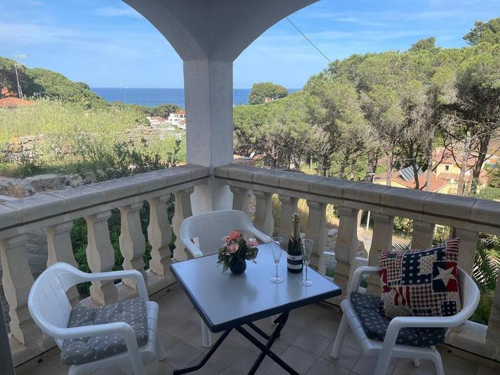 Ferienhaus für 2 Personen, mit Garten und Ausblick an der Costa Brava