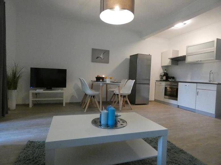 Ferienwohnung für 4 Personen, mit Terrasse und Garten sowie Ausblick