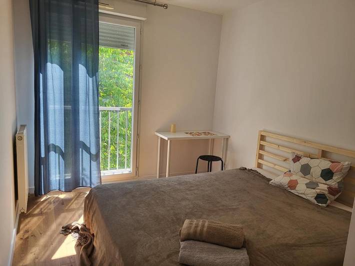 Chambre d’hôte pour 2 personnes, avec Balcon ainsi que Terrasse et Vue à Saint-Denis