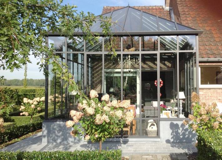 Chambre d’hôte pour 2 personnes, avec Terrasse ainsi que Jardin et Vue à Zele