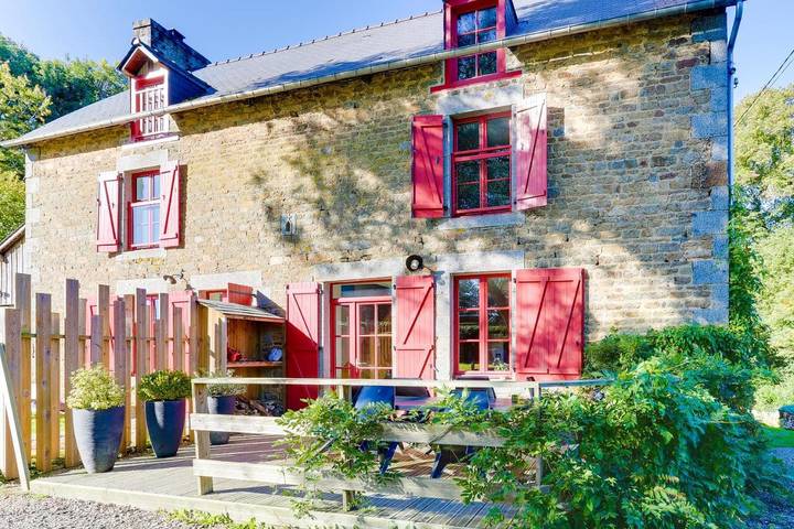 Maison de vacances pour 6 personnes, avec Balcon et Terrasse ainsi que Jardin et Vue