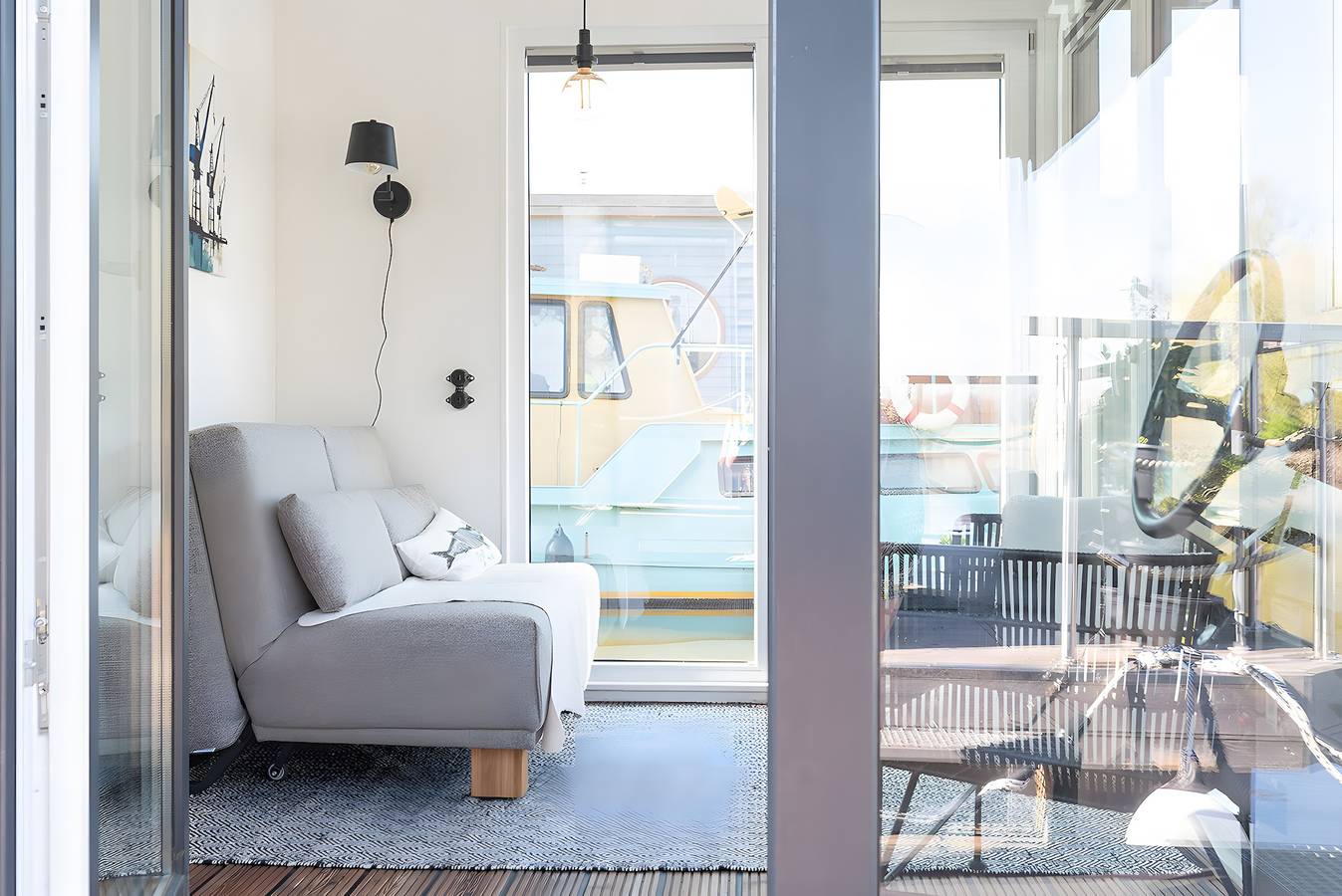 Maison de vacances 'Dein Hausboot Wilma In Hamburg' avec terrasse privée et Wi-Fi in Harburg (Hambourg), Hambourg