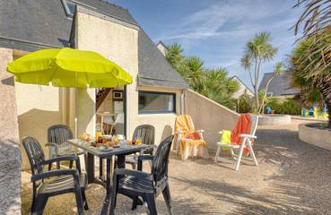 Parc de vacances pour 5 personnes, avec terrasse, adapté aux familles en Bretagne
