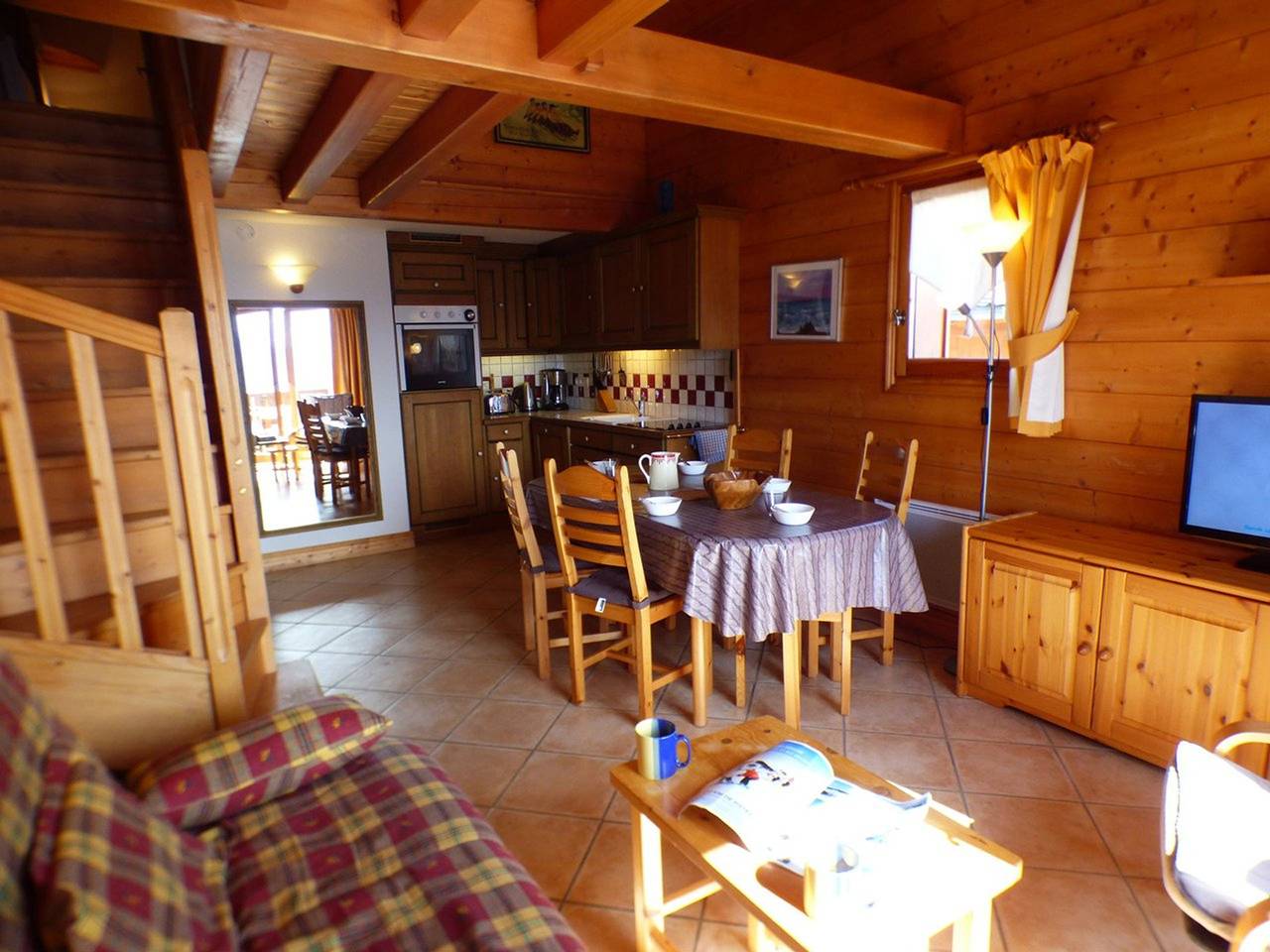 Geheel appartement, 5-room apartment, 9 people, ski-in/out, parking, Les Saisies in Villard-sur-Doron, Albertville en omgeving