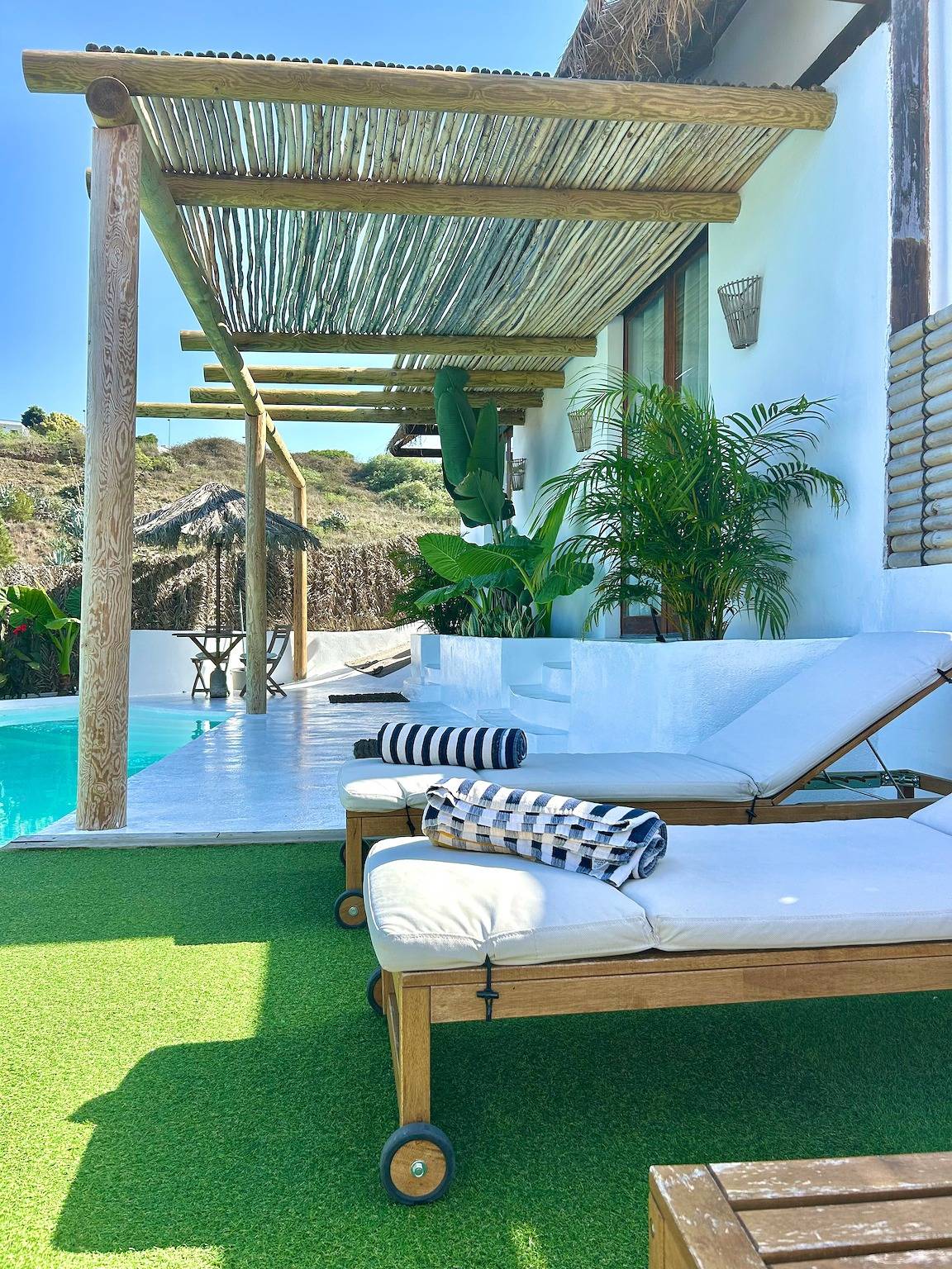 Villa de vacaciones 'Ocean Breeze' con vistas al mar, piscina privada y Wi-Fi in Firgas, Gran Canaria Norte