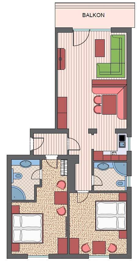 BnB für 3 Personen, mit Ausblick und Sauna sowie Terrasse und Garten in Tannheimer Tal - 3