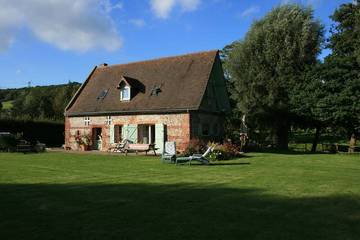 Gîte pour 6 personnes, avec terrasse et jardin à Saint-Aubin-le-Cauf