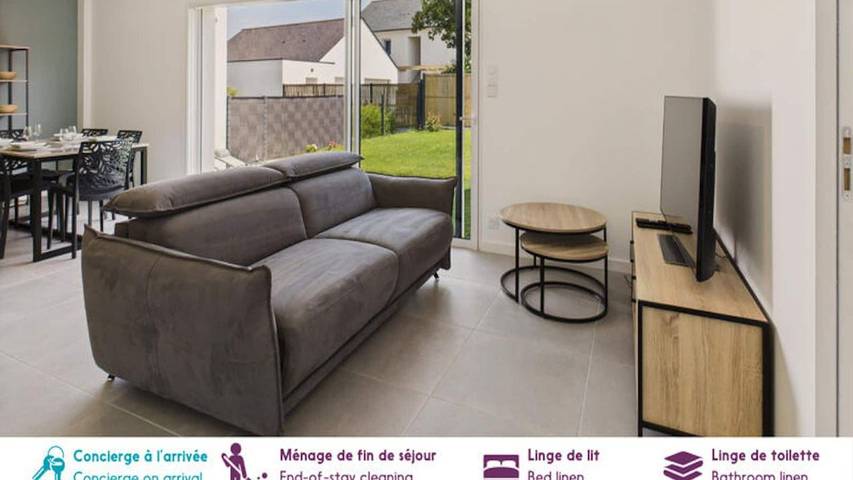 Gîte pour 5 personnes, avec jardin à Le Tour-du-Parc - 3