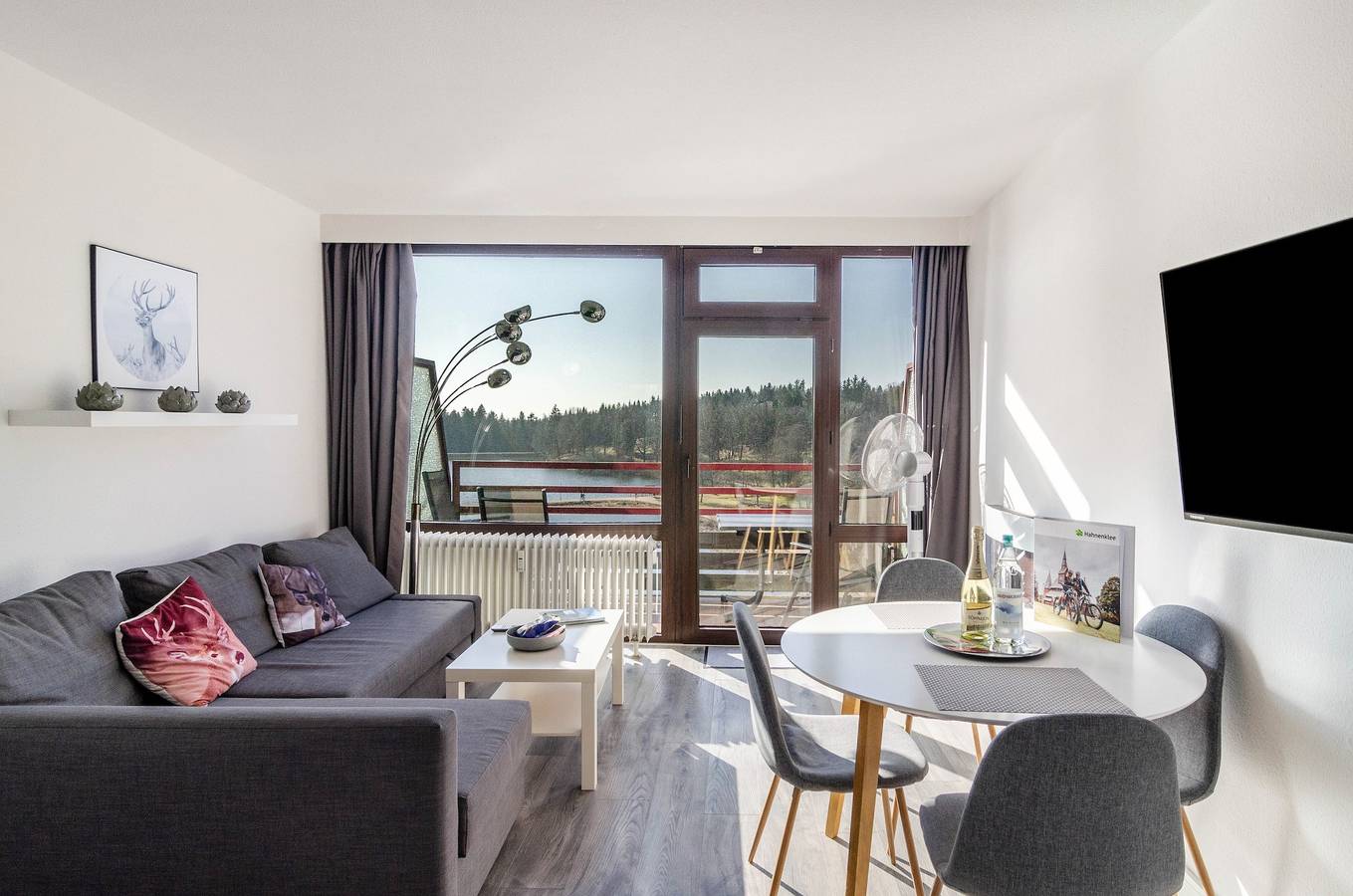 Ganze Wohnung, Ferienwohnung 'Kleine Auszeit' mit Seeblick, Balkon und Wi-Fi in Hahnenklee, Goslar
