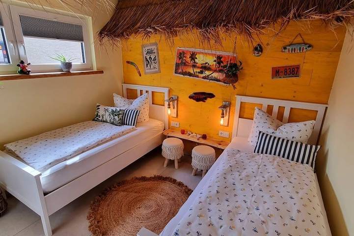 Ganze Wohnung, Ferienwohnung Tiki-Beach, karibisches Flair in der Oberlausitz in Malschwitz, Oberlausitz-Niederschlesien