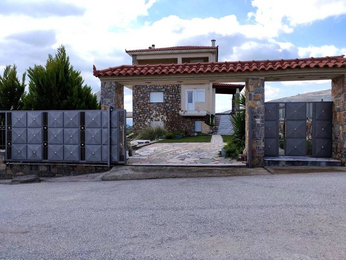 Villa per 8 persone, con Vista oceano e Balcone nonché Terrazza e Panorama ad Eubea