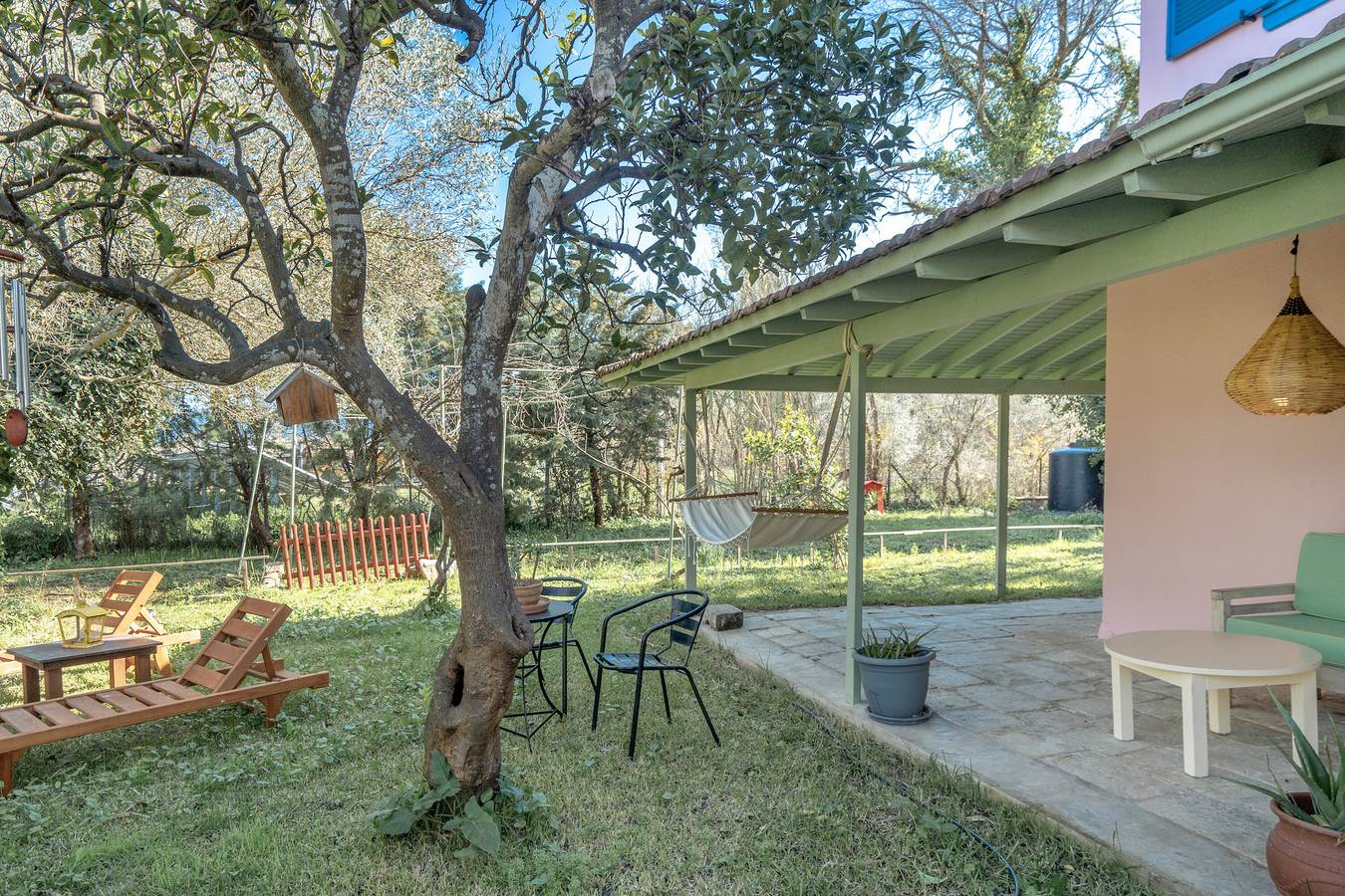 Holiday Home 'Lefkadas Bohemian Cottage' with Mountain View, Wi-Fi and Air Conditioning in Lefkada City, Greece