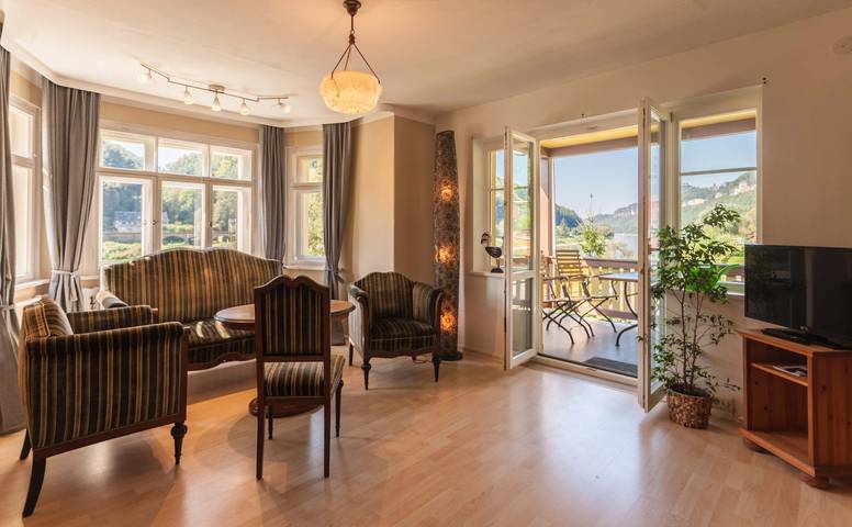 Vakantiewoning voor 4 personen, met Balkon en Tuin in Bad Schandau