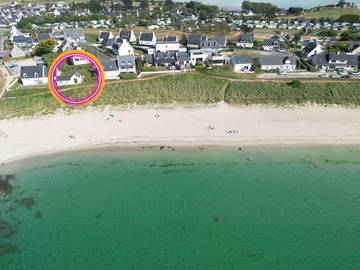 Location de vacances pour 6 personnes, avec terrasse ainsi que vue et jardin dans Anse de Kernic