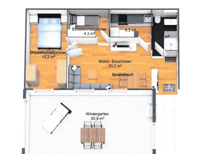 Ferienwohnung für 3 Personen, mit Terrasse, kinderfreundlich in Annweiler - 2