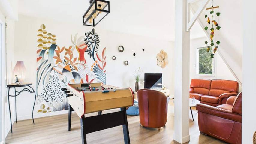 Appartement de vacances pour 9 personnes, avec jardin