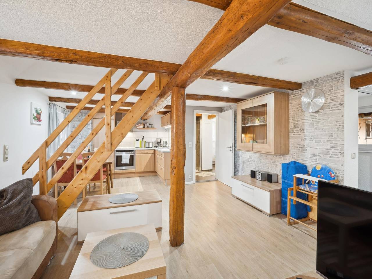 Ganze Wohnung, Helle Ferienwohnung einem Fachwerkhaus im Harz in Timmenrode, Blankenburg