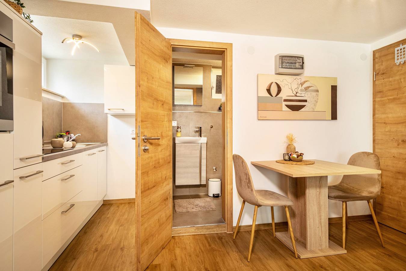 Souterrain-vakantiewoning 'Am Riedlewald' met gemeenschappelijke tuin en wifi, foto 9