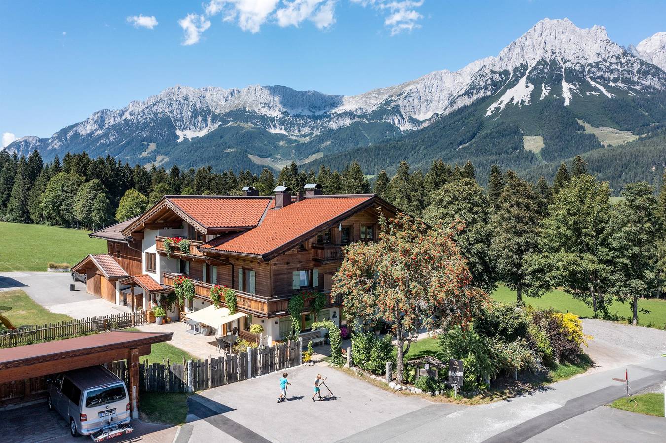 Ganze Ferienwohnung, Appartement "Hartkaiserblick", 2 Schlafräume in Ellmau, Kitzbüheler Alpen