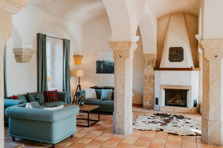 Ferienwohnung für 6 Personen, mit Garten und Sauna sowie Ausblick