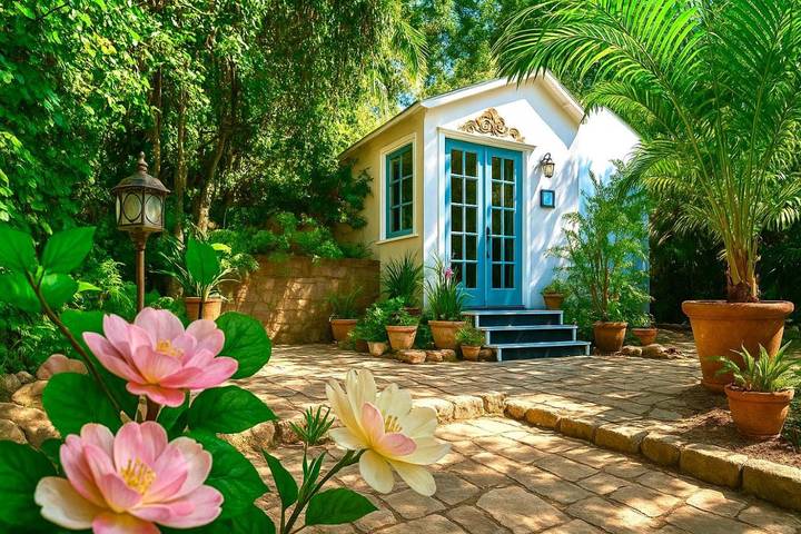 Casa de huéspuedes para 2 personas, con vistas y jardín en Los Angeles