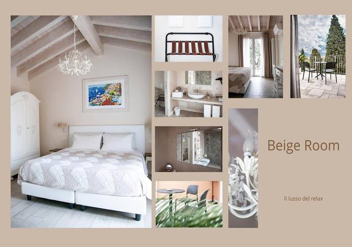 Chambre d’hôte pour 2 personnes, avec vue sur le lac ainsi que terrasse et vue dans Colombare Di Sirmione