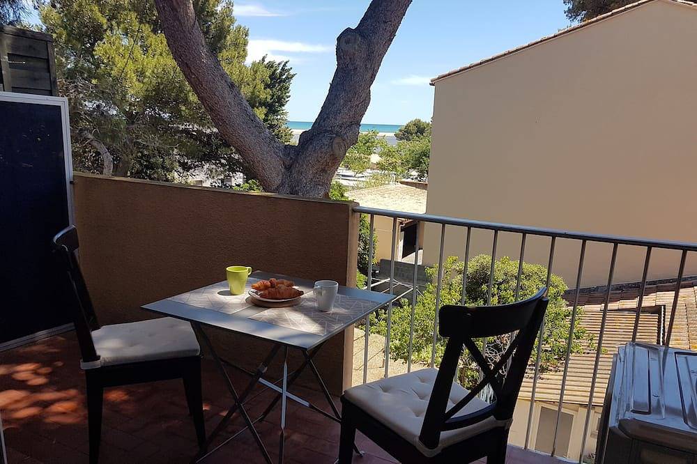 Ganze Wohnung, 5 people Sea view terrace in the heart of the resort in La Franqui, Leucate