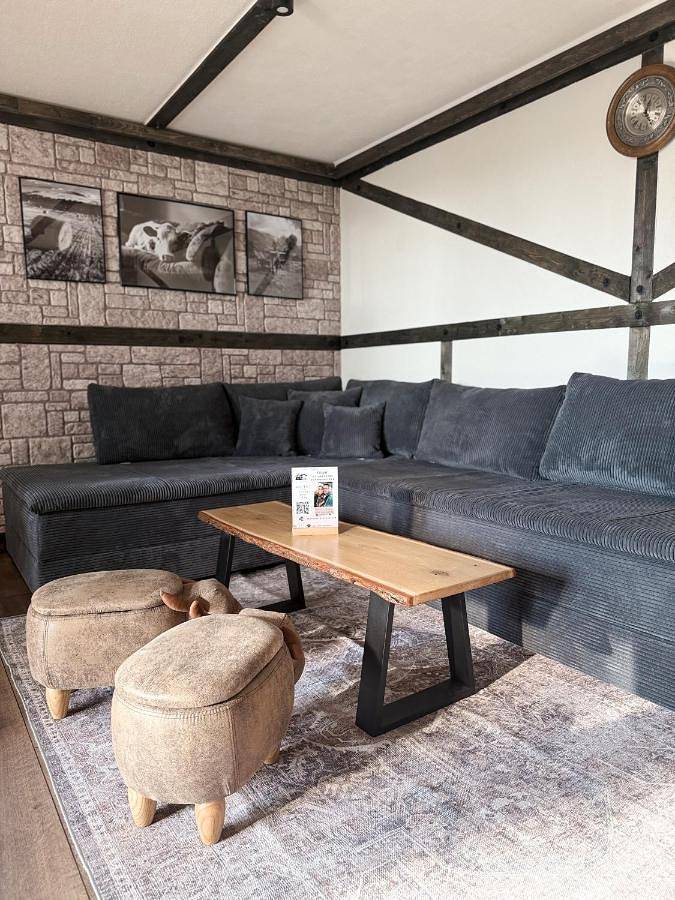 Ferienwohnung für 4 Personen, mit Terrasse und Garten sowie Ausblick