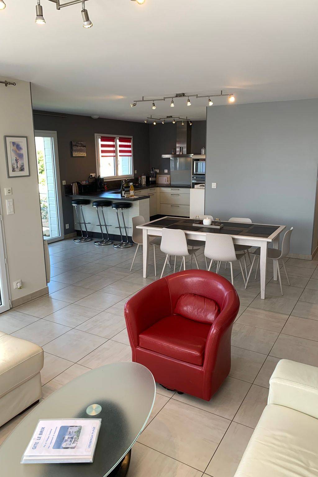 Appartement entier, Wohnung mit Meerblick in Port-Bail-sur-Mer, Côte de la Déroute