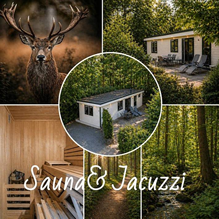 Ferienhaus für 2 Personen, mit Balkon/Terrasse und Balkon sowie Whirlpool und Garten