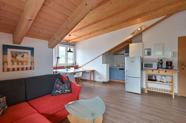 Ferienwohnung für 3 Personen, mit Balkon und Sauna sowie Ausblick in Fischen - 2