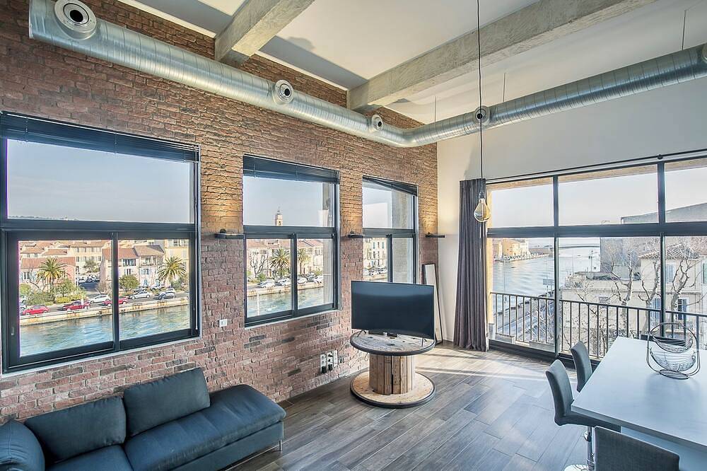 Ganze Wohnung, The Venice Factory Loft: 120 m² with a Panoramic View and Air Conditioning in Martigues, Mittelmeerküste (Frankreich)