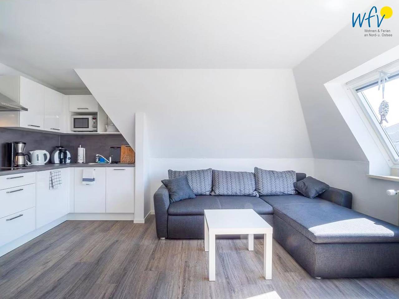 Ganze Wohnung, Strandhus Ferienwohnung Kaap Blick – Komfort mit eingeschränktem Meerblick auf Borkum in Borkum