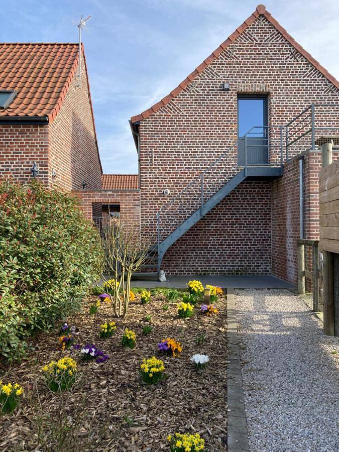 Gîte pour 2 personnes, avec terrasse et vue à Lecelles