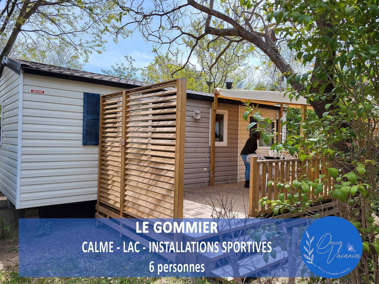 Mobile Home 'Le 154 Aux Iscles' with Shared Pool, Private Terrace and Air Conditioning in La Roque-d'Anthéron, Aix-en-Provence region