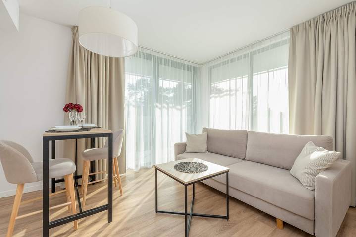 Studio for 2 personer, med balkon/terrasse, børnevenlig i Polen