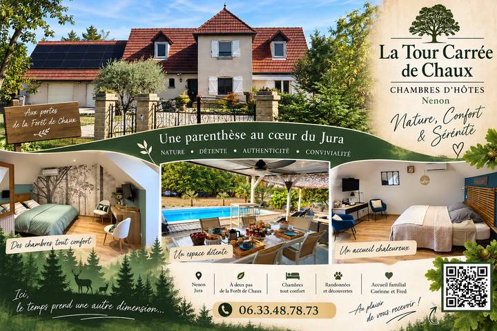 Chambre d’hôte pour 2 personnes, avec Jardin et Piscine dans Molay