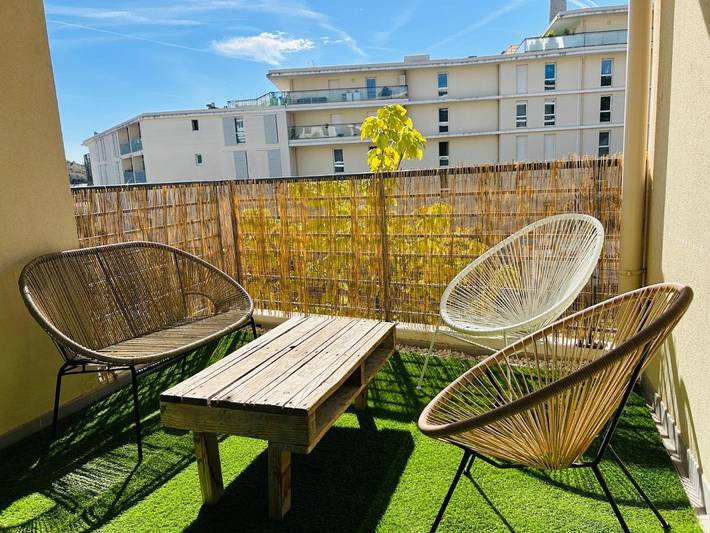 Appartement de vacances pour 4 personnes, avec balcon et vue