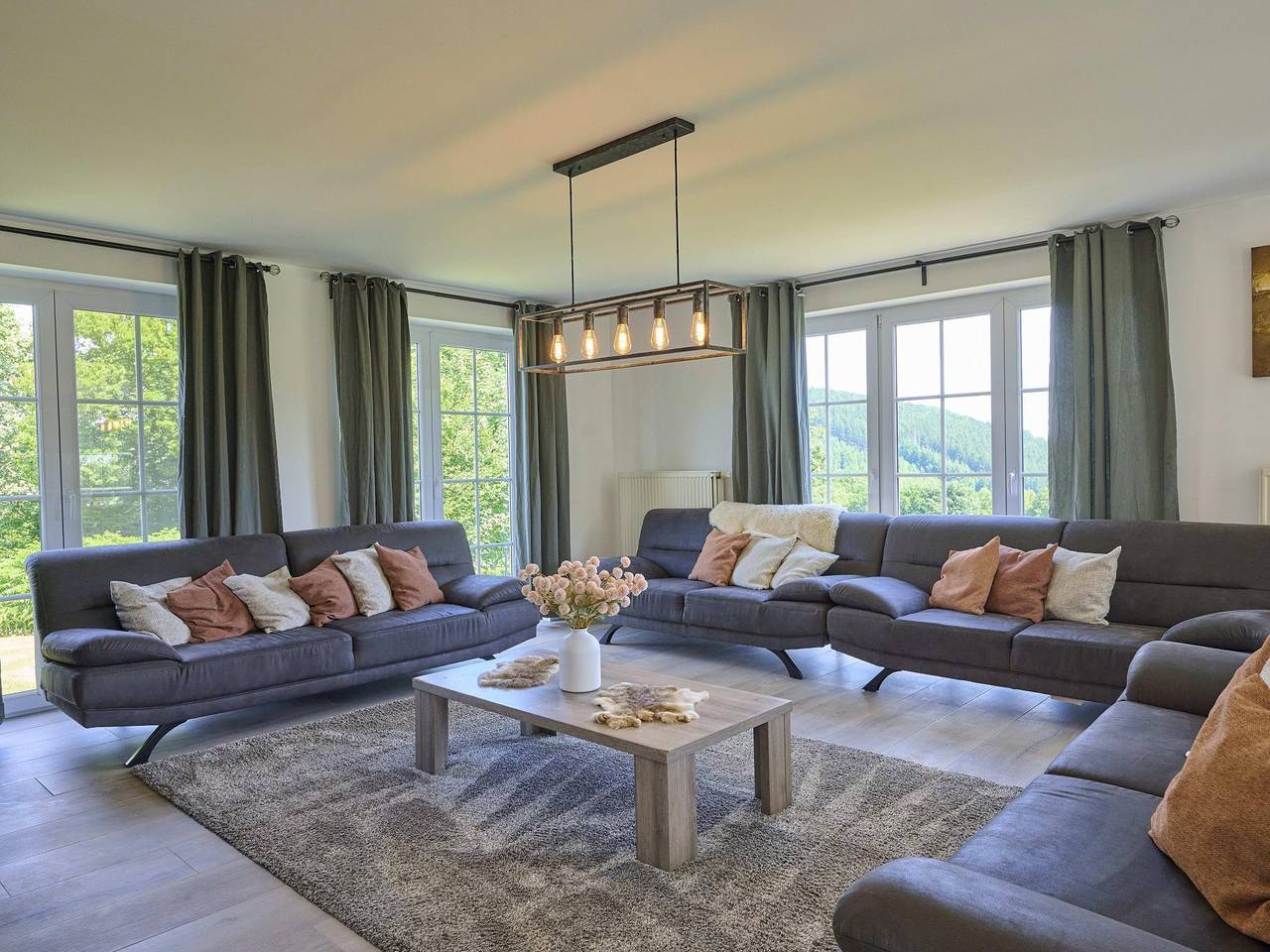 Ardennes group house with fireplace and garden
 in Lierneux, Liège region