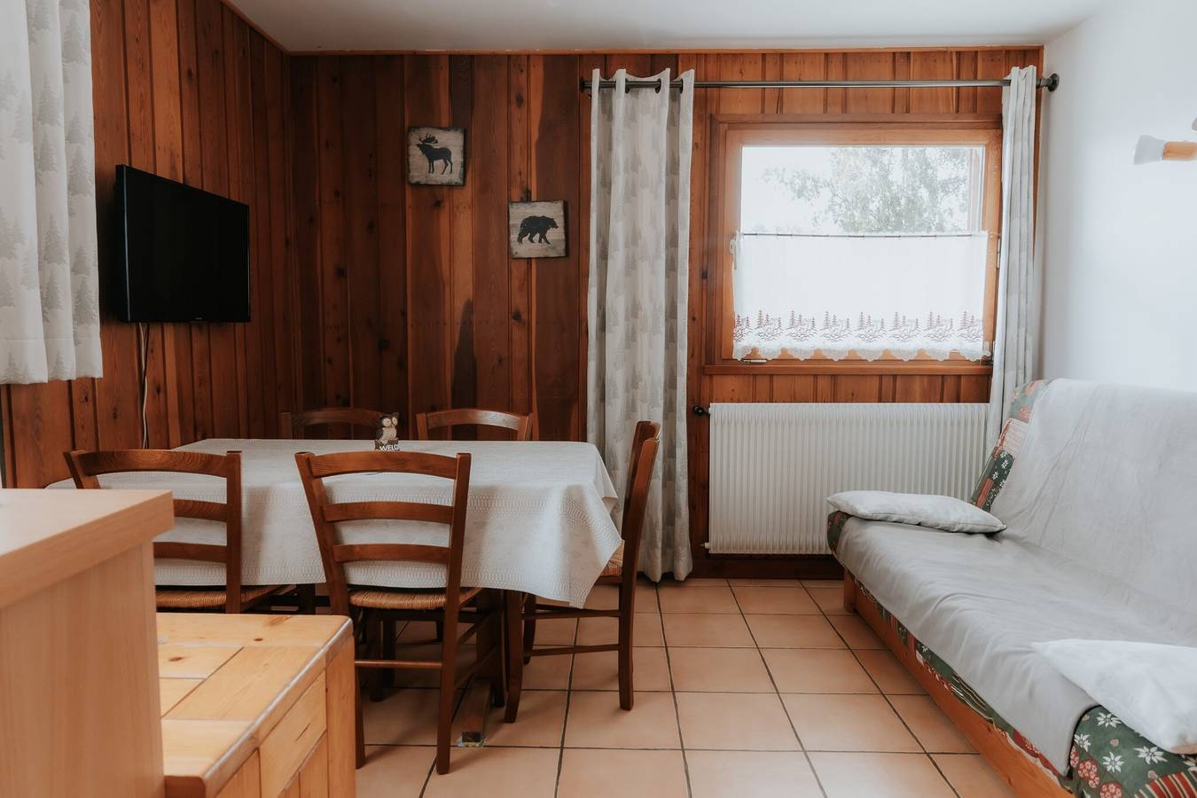 Chalet 'Jean Pierre Skilodge' con vistas a la montaña, jardín compartido y Wi-Fi in La Toussuire, Fontcouverte-la Toussuire