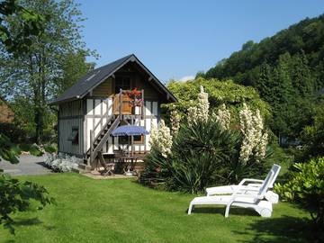 Gîte pour 2 personnes, avec jardin ainsi que vue sur le lac et terrasse, animaux acceptés à Fatouville-Grestain